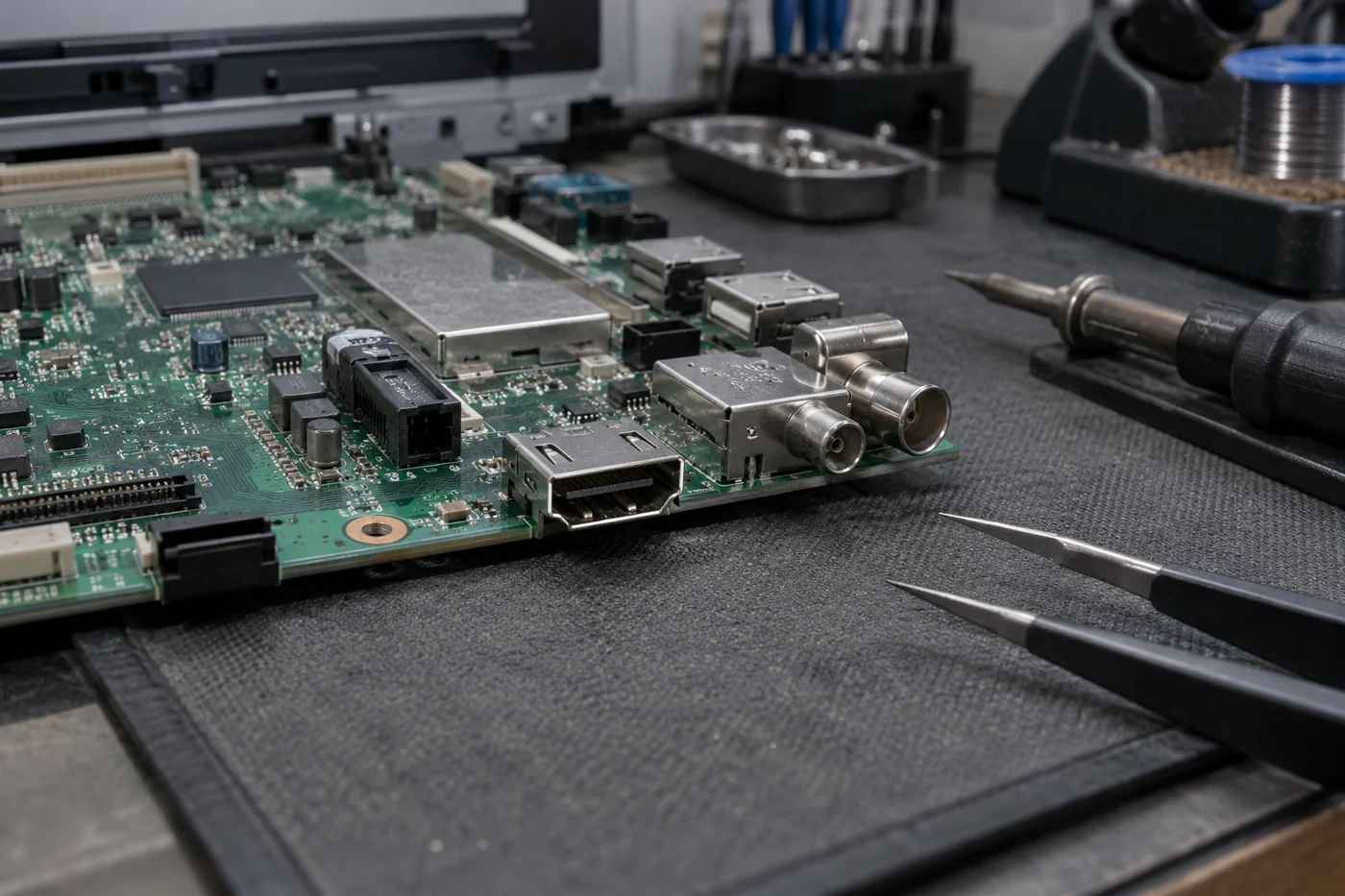 Разъём HDMI телевизора: детали пайки и восстановления